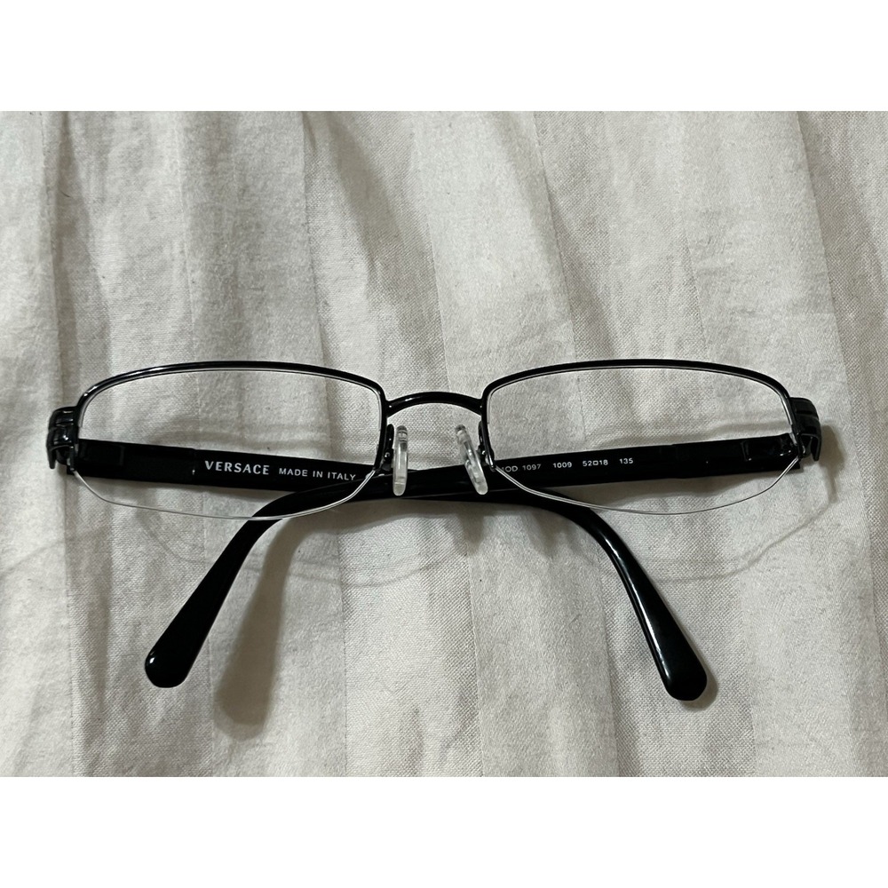 Vintage Retro VERSACE DESIGNER Eyeglasses Mod.1097 Frames Only 52-18-135 Black